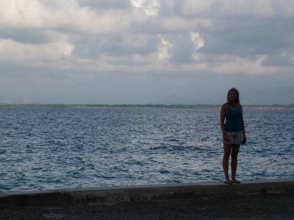 Fim de tarde na beira-mar em Cap-Haitien, no norte do Haiti